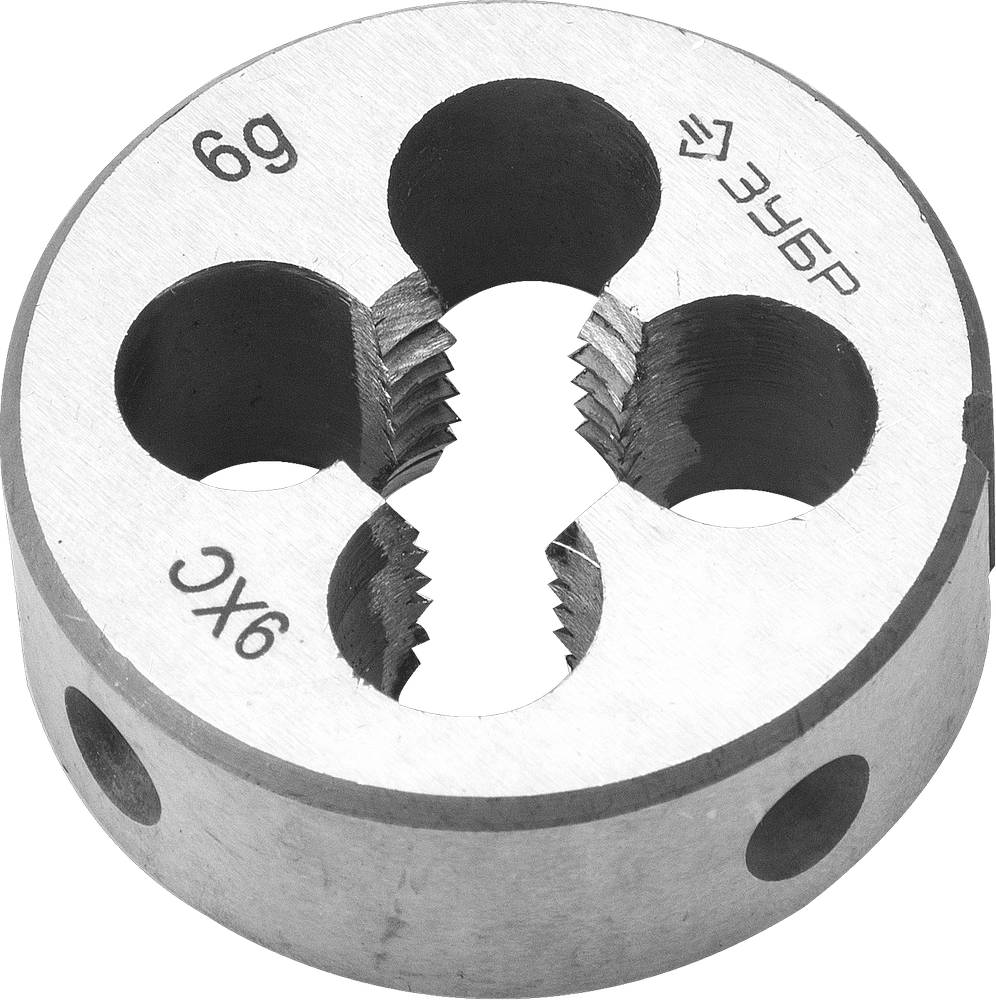 ЗУБР М5x0.5мм, сталь 9ХС, Плашка круглая ручная (4-28022-05-0.5)