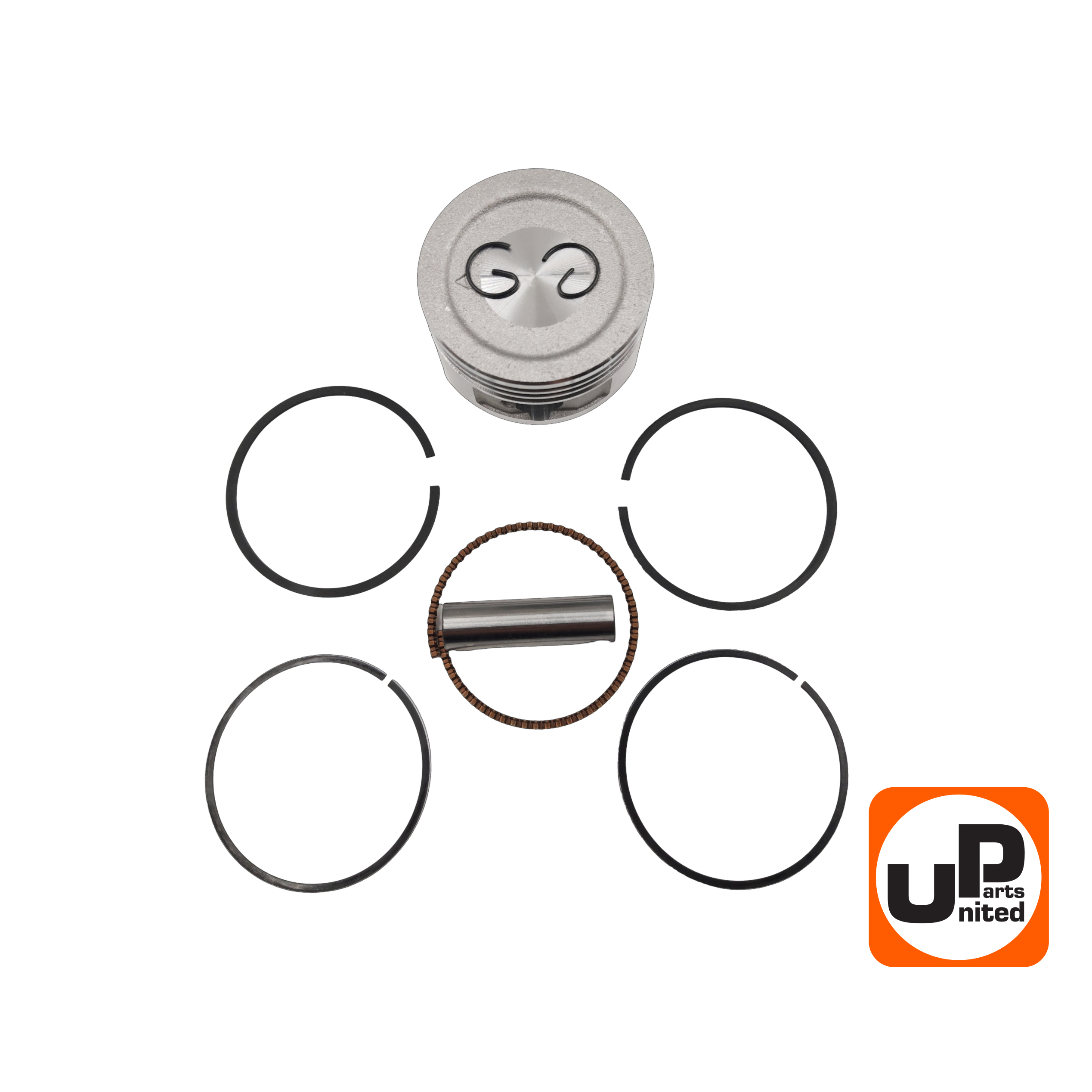 Поршень в сборе UNITED PARTS GX120 Ø60х46 мм (кольцо 1,5 мм), шт