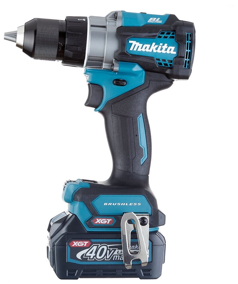 Дрель аккумуляторная безударная MAKITA DF001GD201 XGT BL 40В, 13мм, 140/68Нм, AFT, XPT, длиня 182 мм (2x2,5Ач, DC40RA, Makpac 3), шт