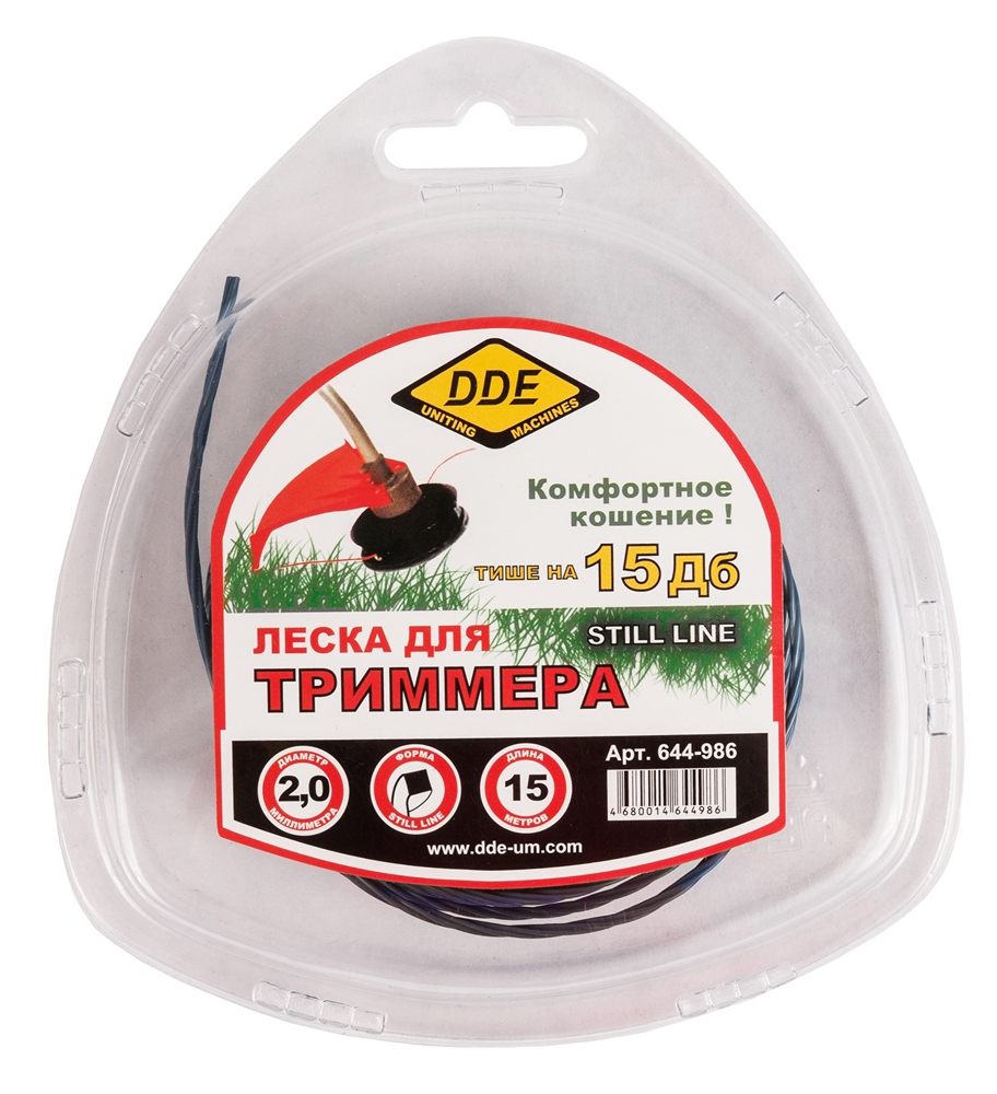Корд триммерный Still line (2.0 мм; 15 м; витой квадрат) DDE 644-986