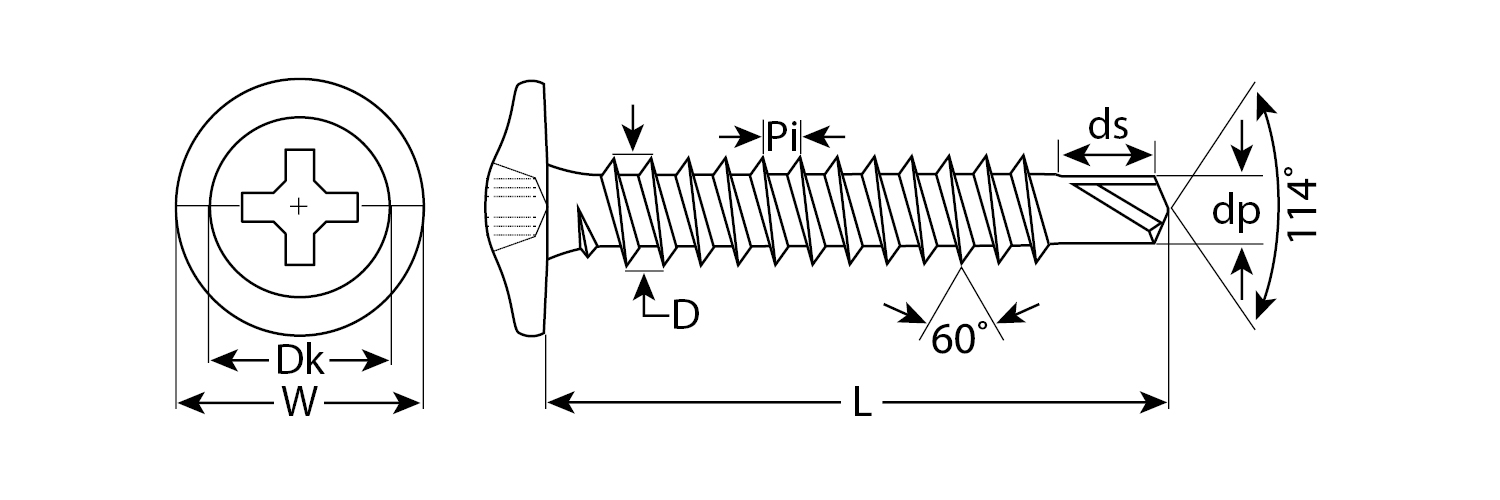 ЗУБР ПШМ-С 8017, 19 х 4.2 мм, шок.-коричн., 450 шт (0,75 кг.), саморез с пресс-шайбой и сверлом (300211-42-019-8017)