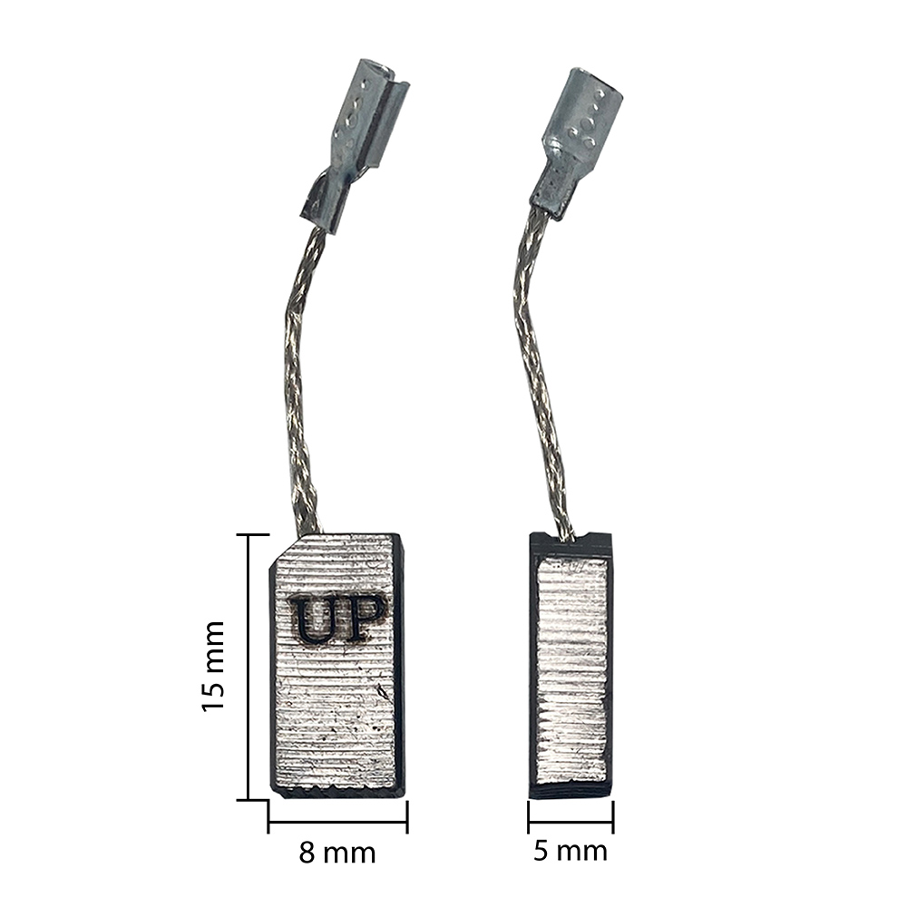 Щетка графитовая UNITED PARTS для BOSCH GWS600/750/850 (аналог 1607014145)  5х8х15мм АВТОСТОП, пар