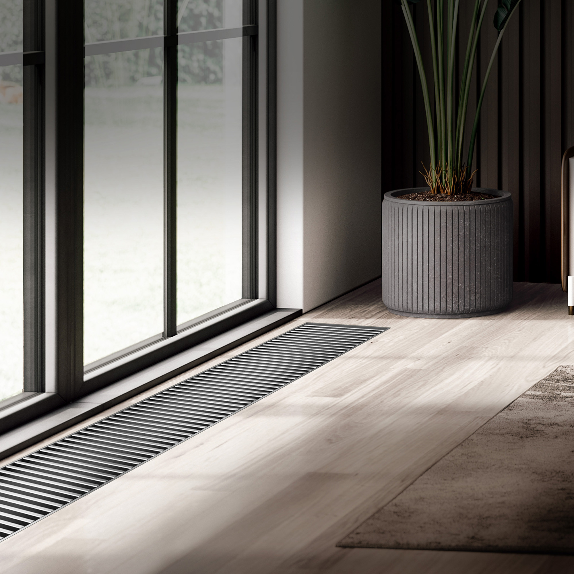 Конвектор внутрипольный Royal Thermo ATRIUM TURBO-80/250/800-DG-U-NA