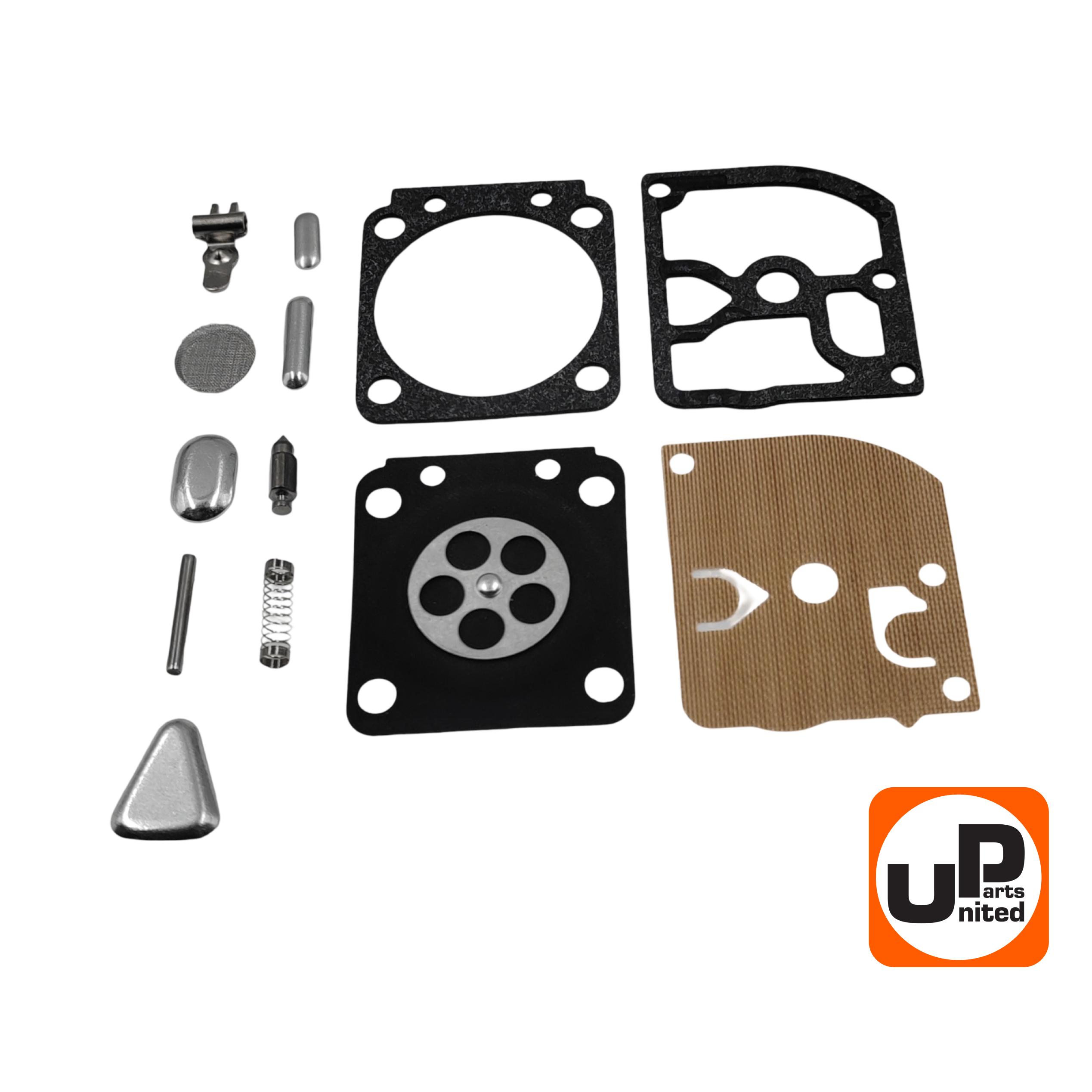 Ремкомплект карбюратора UNITED PARTS под 4 винта (ZAMA) полный, шт
