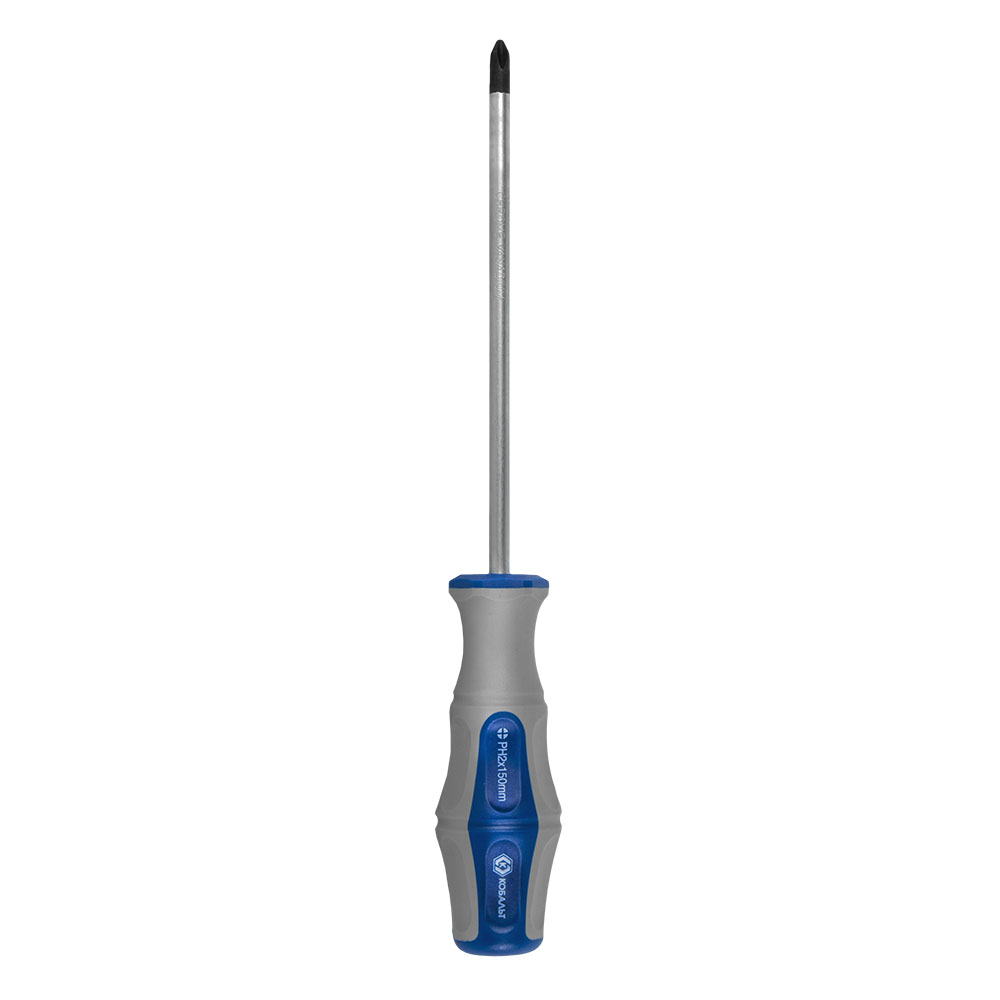 Отвёртка КОБАЛЬТ Ultra Grip PH-2 х 150 ммCR-V, двухкомпонентная рукоятка (1 шт.) подвес