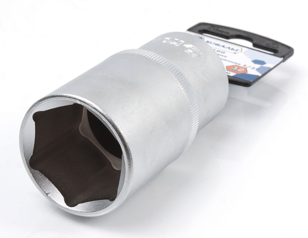 Головка торцевая глубокая КОБАЛЬТ 1/2", 32 мм, Cr-V(1 шт.) подвес