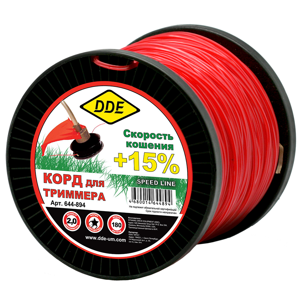 Корд триммерный на катушке DDE "Speed line"