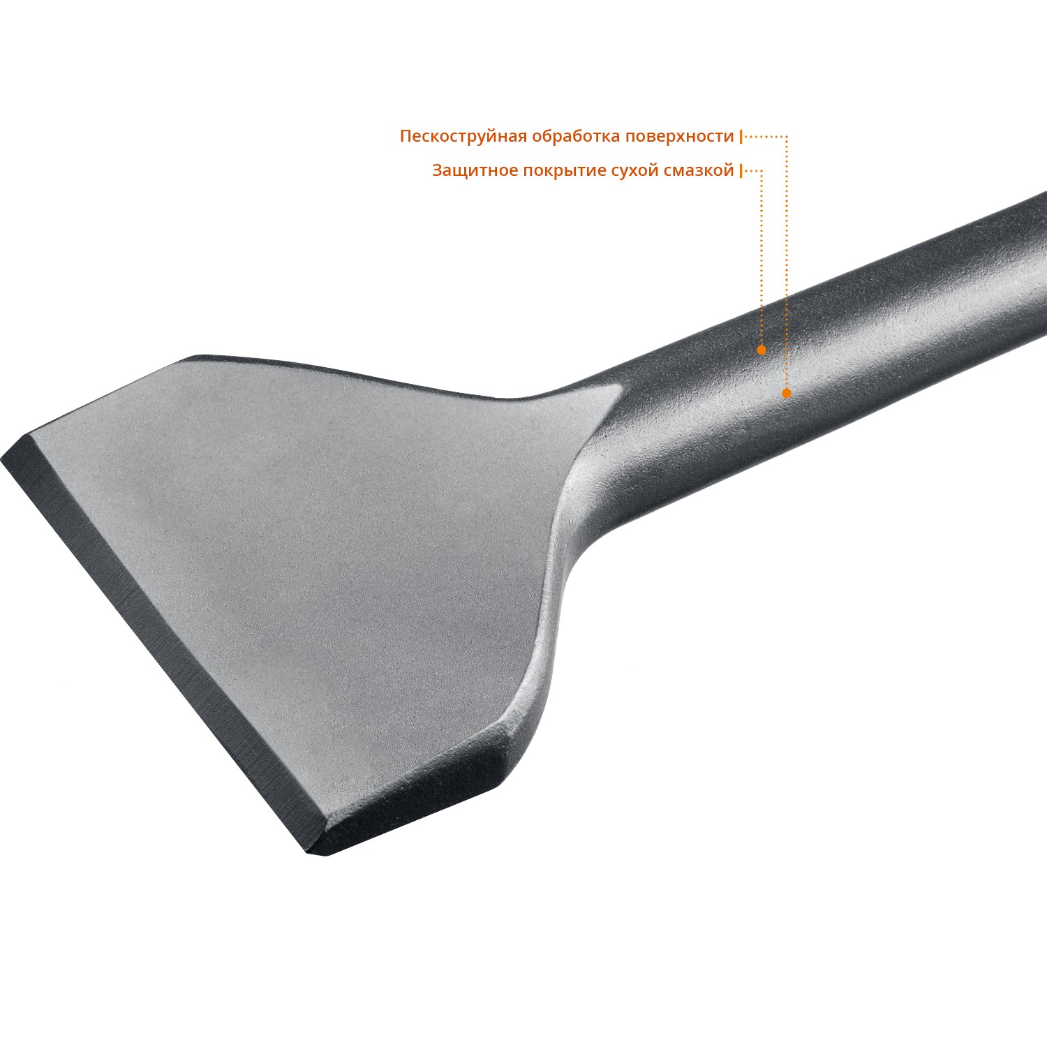 ЗУБР БУРАН, 75 x 400 мм, SDS-max, лопаточное зубило, Профессионал (29384-75-400)