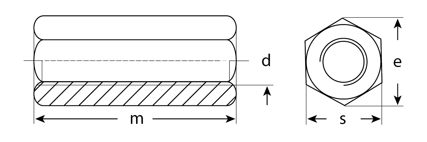 ЗУБР DIN 6334, M14, цинк, 5 кг, переходная гайка (303750-14)