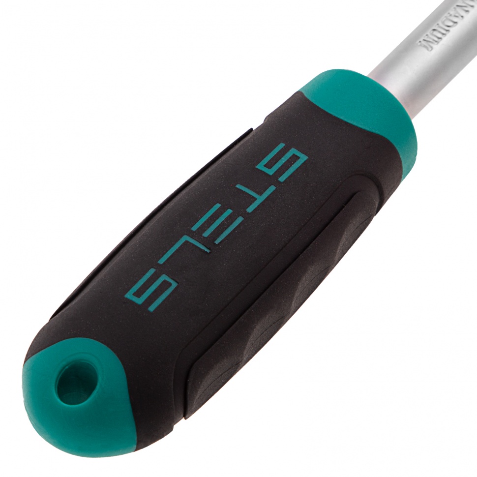 Ключ-трещотка 1/2", CrV, 72 зуба, с быстрым сбросом, матовый хром Stels