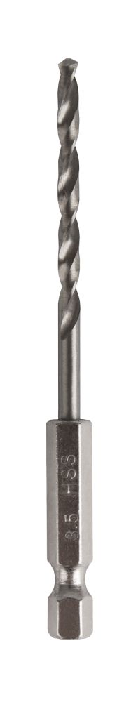 Сверло по металлу HEX 1/4" ПРАКТИКА   Р6М5 3,5 х 90 мм (1шт.) блистер