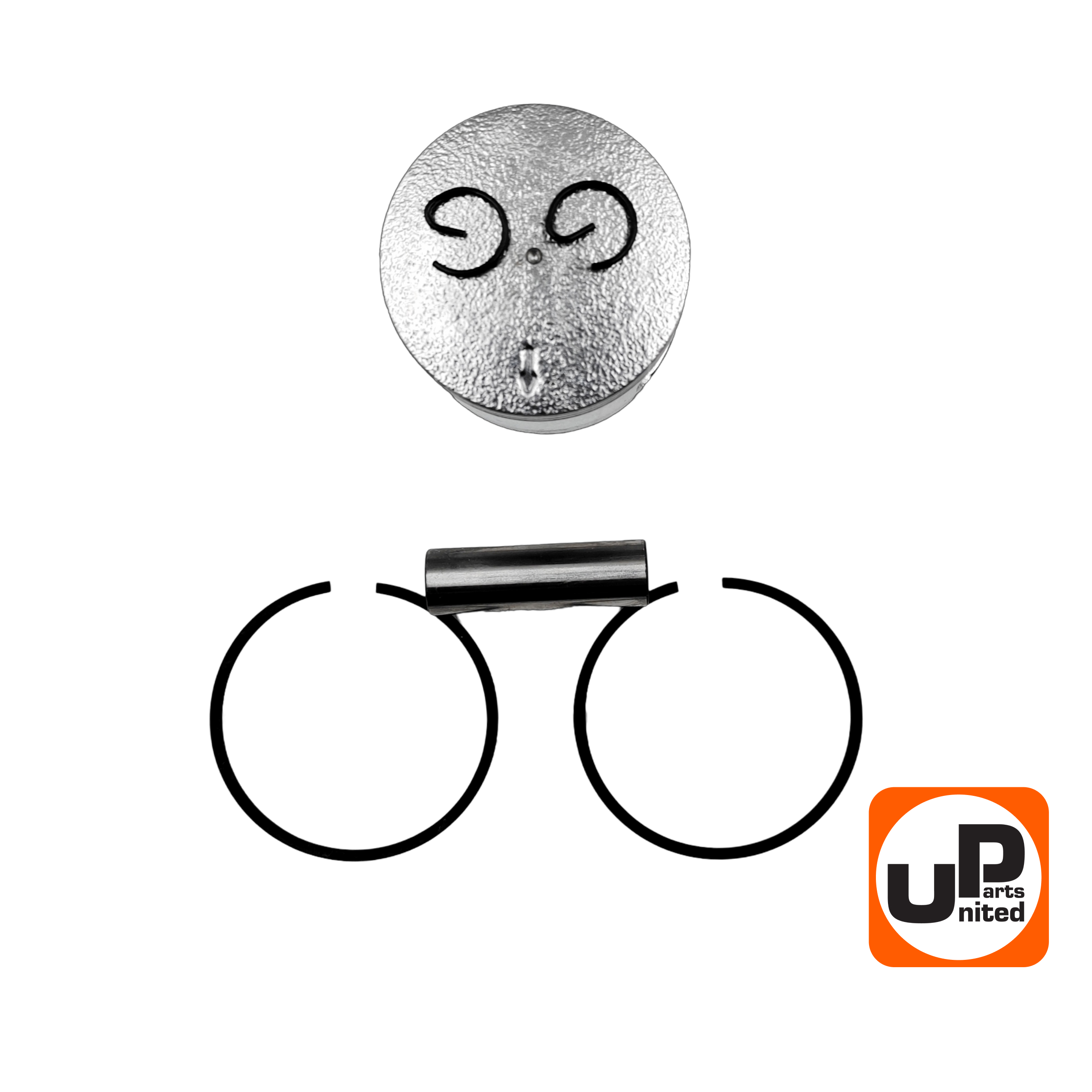 Поршень в сборе UNITED PARTS для бензопил 52 куб.см. Ø45мм (5200), шт