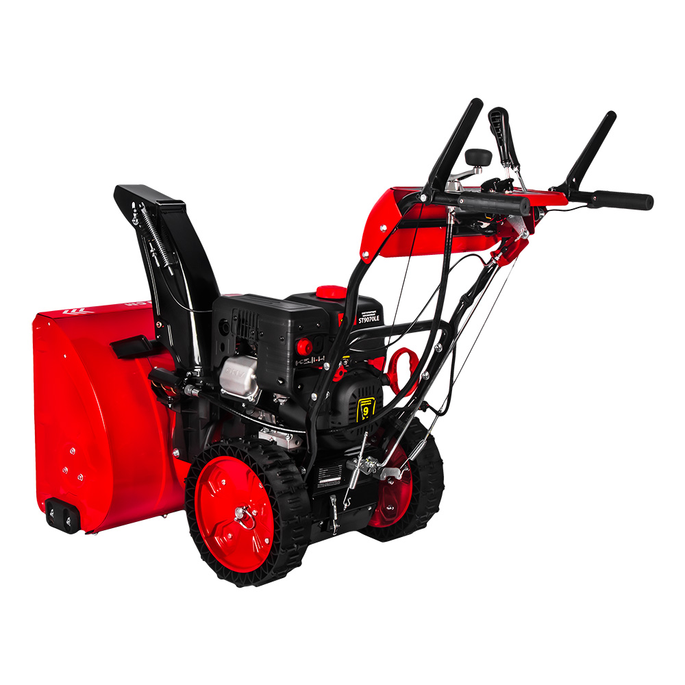 Снегоуборщик бензиновый DDE ST9070LE (двиг Loncin 9 л.с. захват 28" 6 вперёд/2 назад 14" колёса, эл, шт