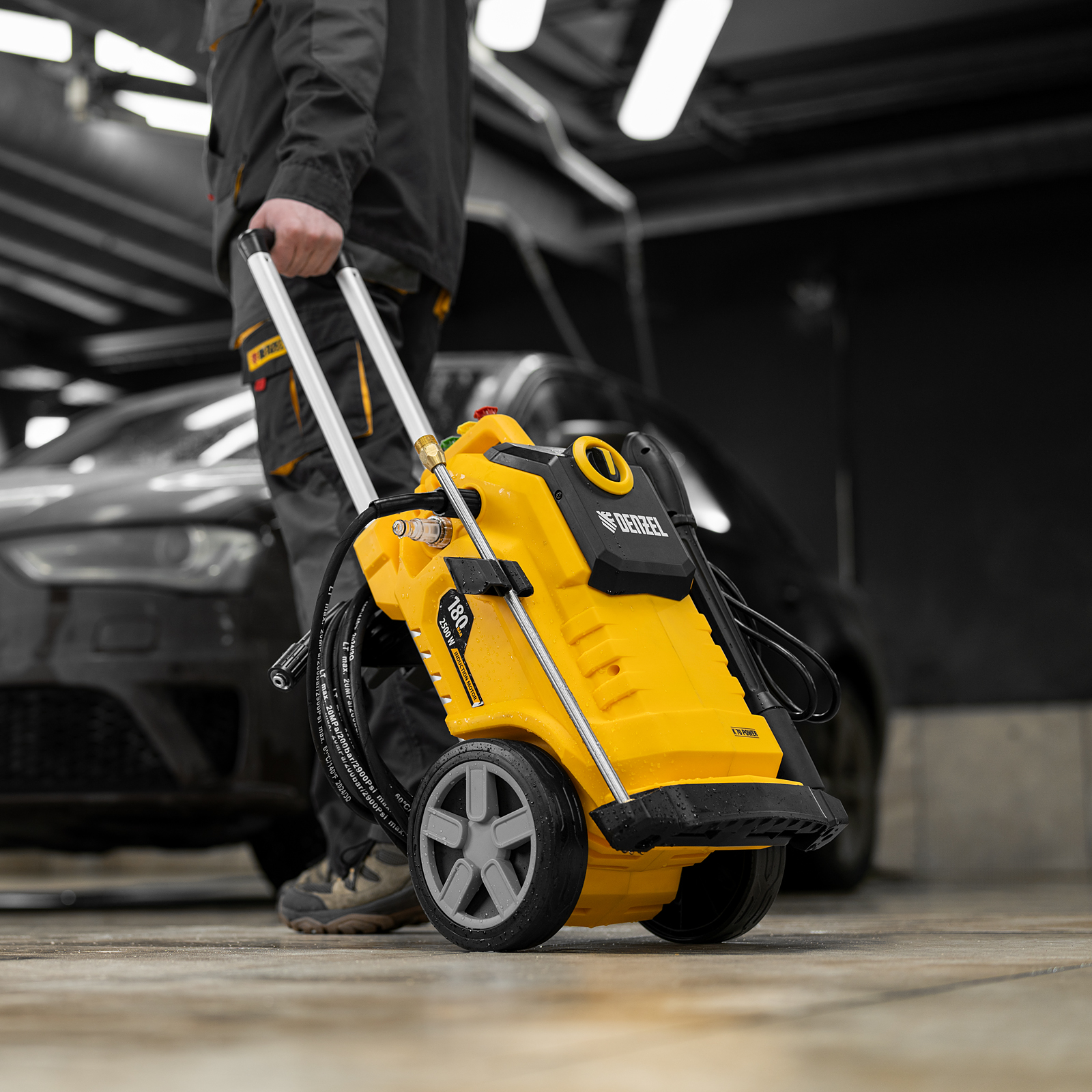 Моечная машина высокого давления K 70 Power, 2500 Вт, 180 бар, 600 л/ч, асинх. двиг.// Denzel