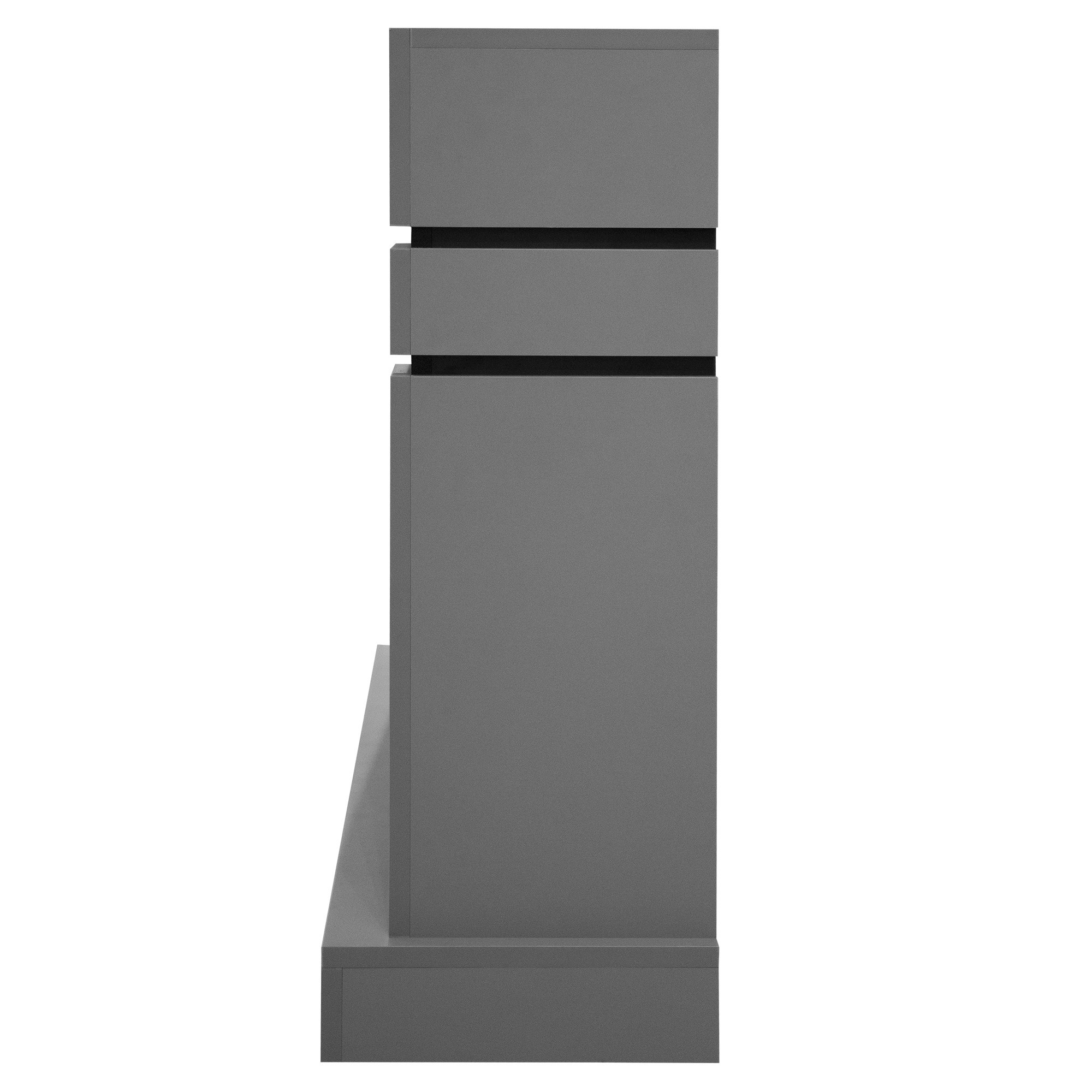 Каминокомплект: Очаг Electrolux EFP/P-3620LS, портал Lindos 42/40/36, светло-серый, р/в