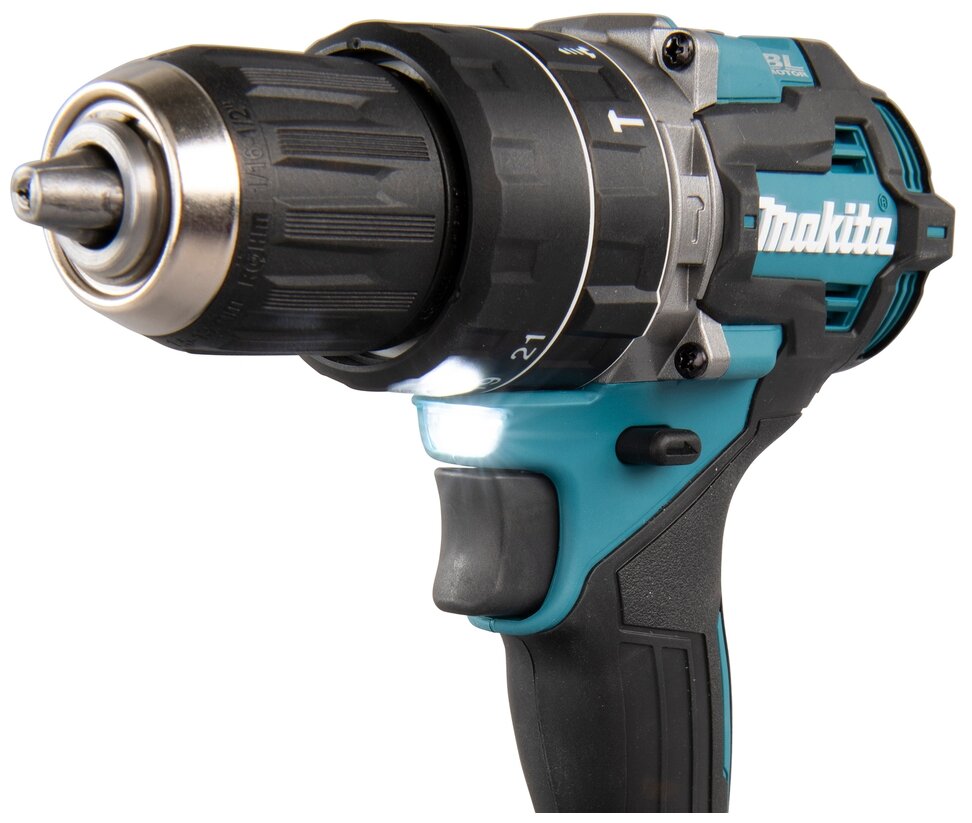 Дрель аккумуляторная ударная MAKITA HP002GD201 XGT BL 40В, 13мм, 65/30Нм (аккум. 2x2.5 Ач и быстрое з/у, кейс MAKPAC), шт