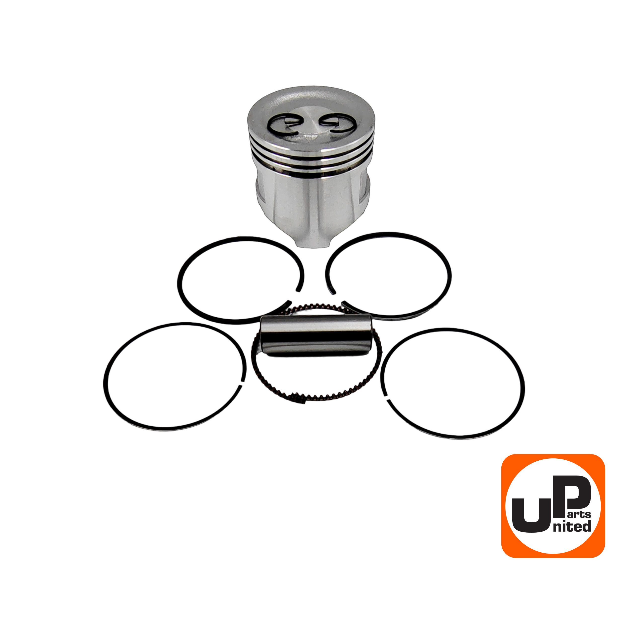 Поршень в сборе UNITED PARTS 168F, GX160 Ø68×54мм (кольцо 1,5мм), шт