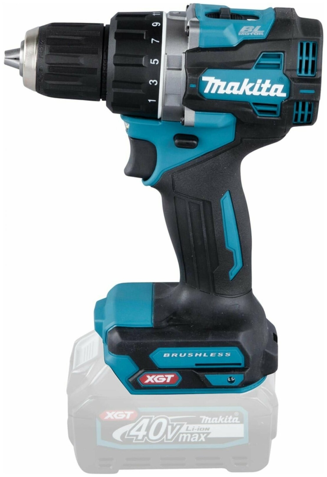 Дрель аккумуляторная безударная MAKITA DF002GZ (XGT BL 40В, 13мм, 65/30Нм (без аккум. з/у)), шт