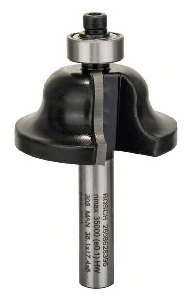 Фреза для фрезерных машин кромочная калевочная BOSCH 6,3/17,4/8 мм (1 шт.) коробка (2608628395), шт