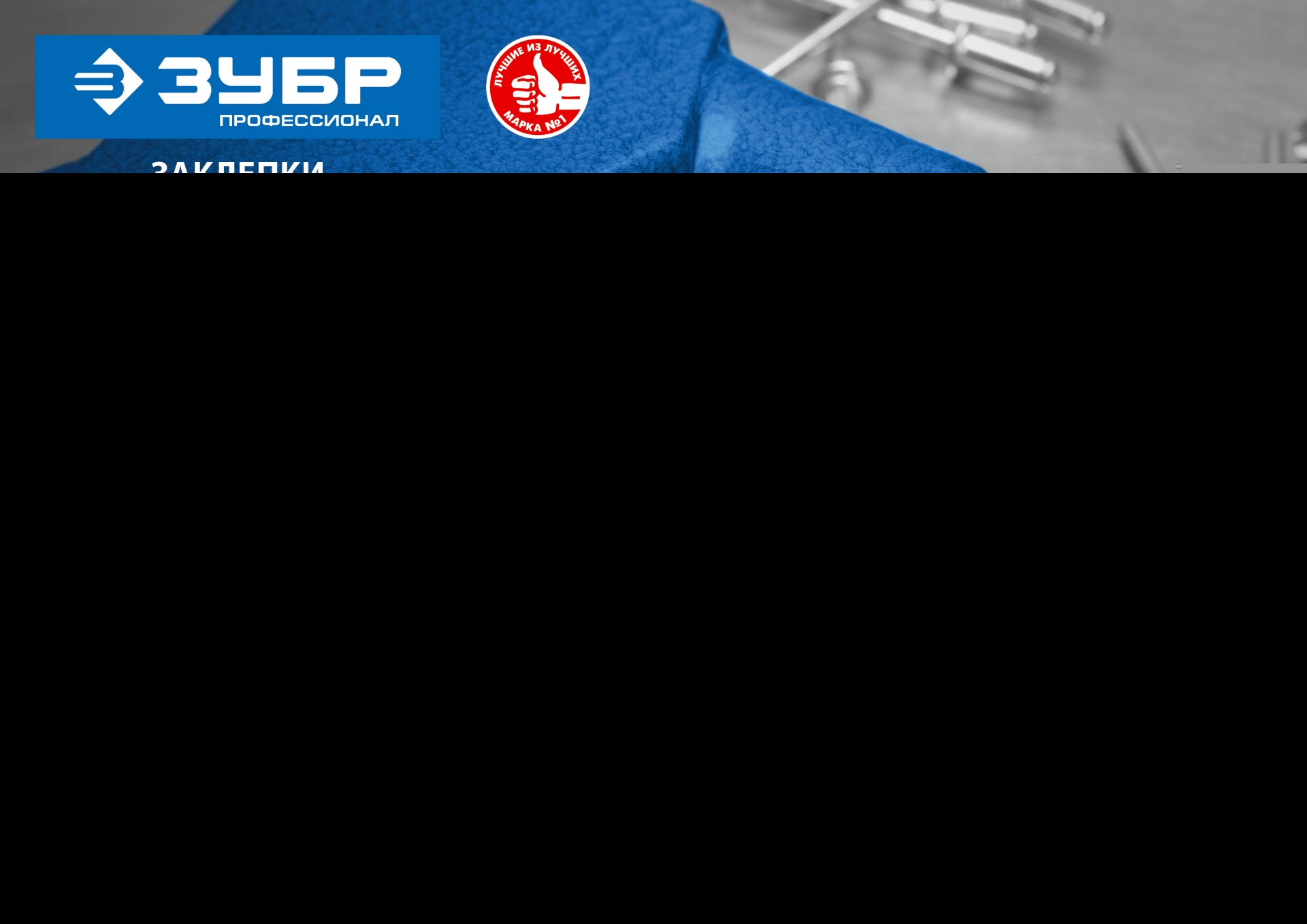 ЗУБР 4.8 x 10 мм, 500 шт, стальные заклепки, Профессионал (31312-48-10)