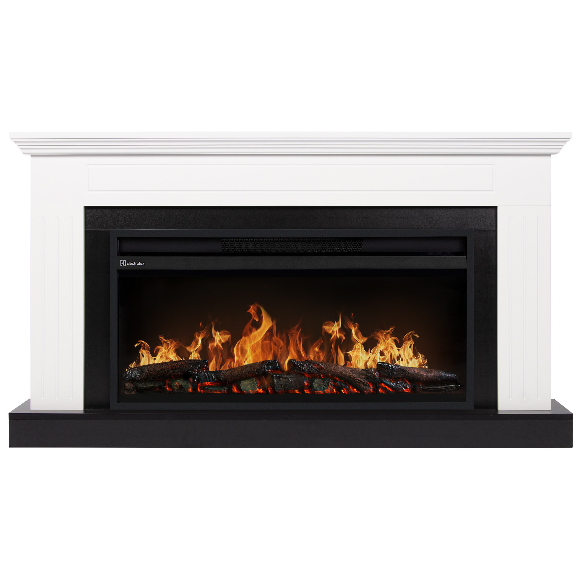 Каминокомплект: Очаг Electrolux EFP/P-3620LS, портал Retto 36 белый, р/в