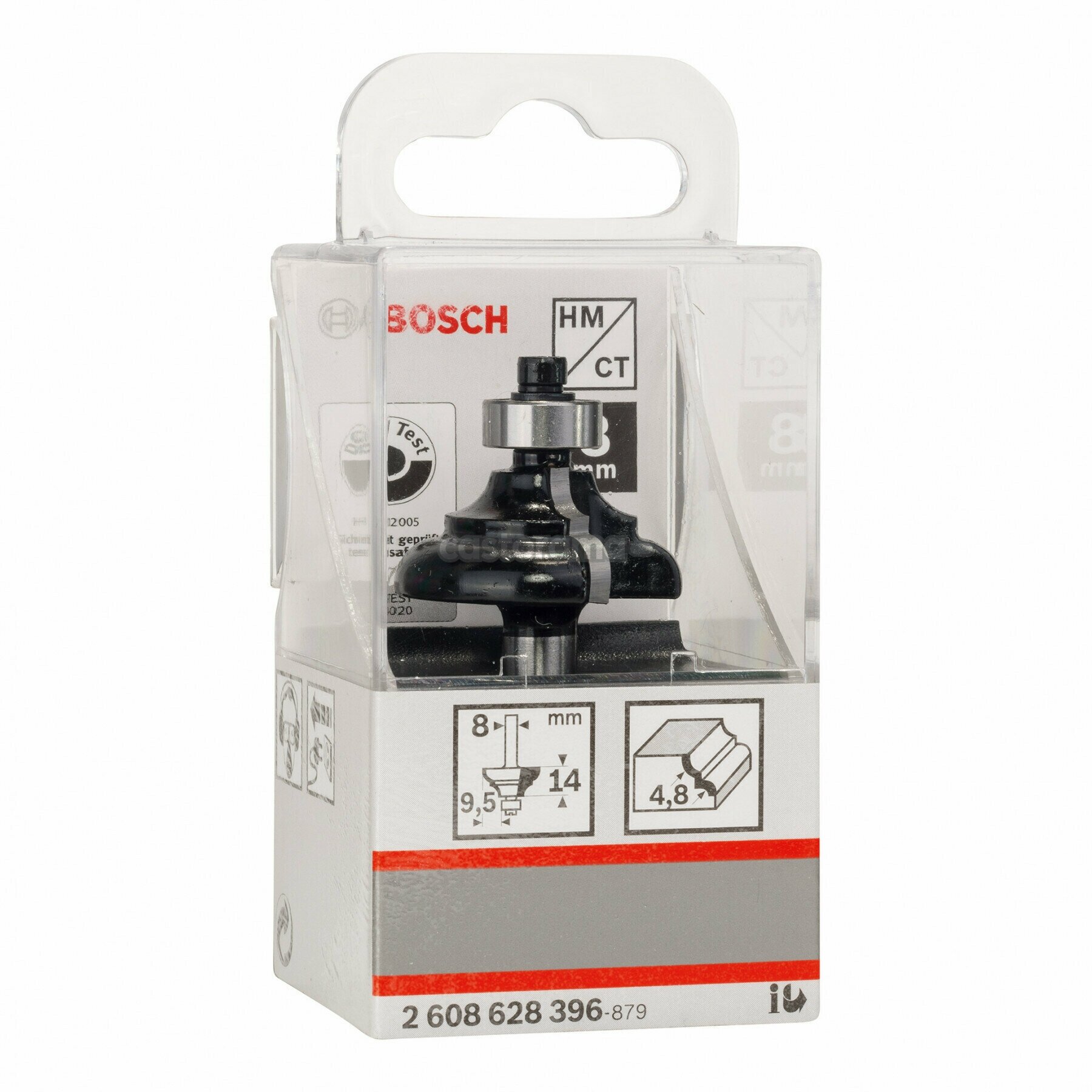 Фреза для фрезерных машин кромочная калевочная BOSCH 4,8/14,3/8 мм (1 шт.) коробка (2608628396), шт
