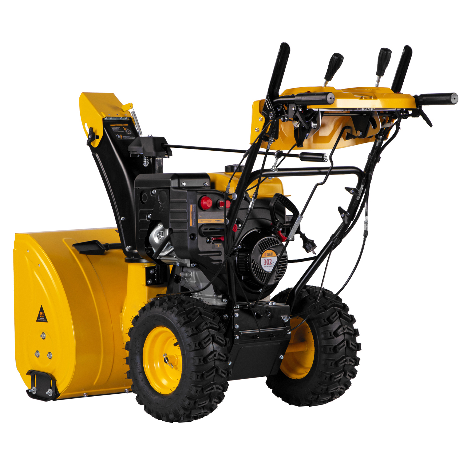 Бензиновая снегоуборочная машина SBL 711D PRO, 302cc, эл.старт, фара, обогрев, блок. дифф. Denzel