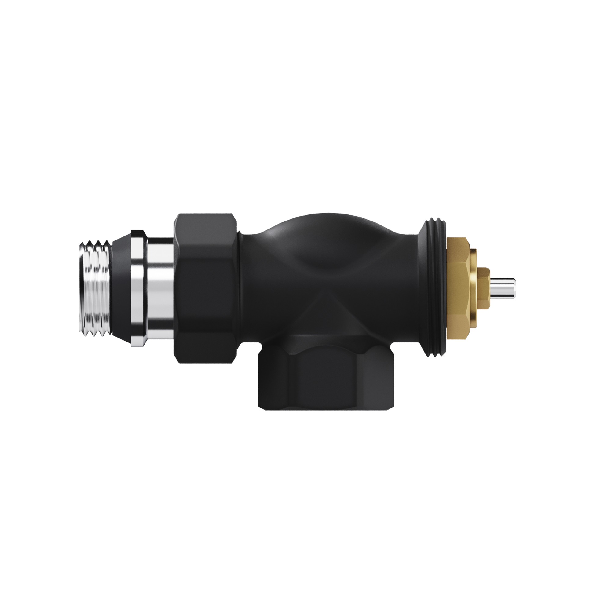 Набор термостатический осевой Royal Thermo Design 1/2"М30х1,5 (Черный)