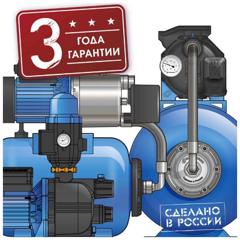 Насосная станция Джилекс «ДЖАМБО» 60/35 П-24 (2.0), шт