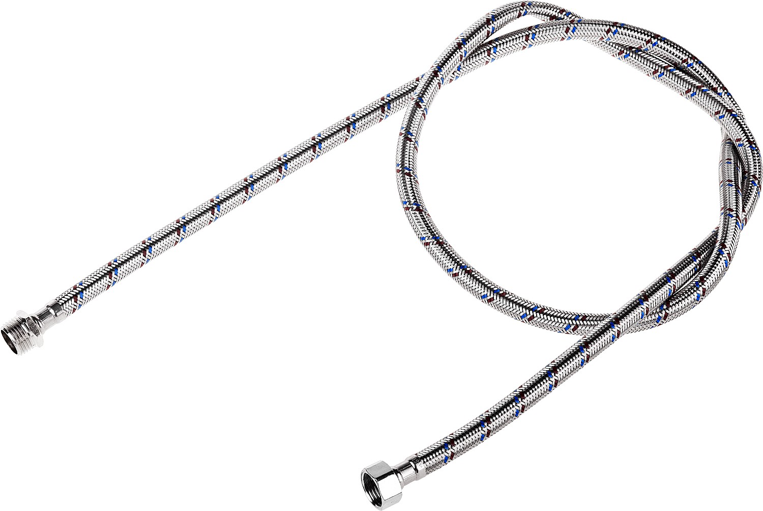 ЗУБР 1/2″, 1.5 м, гайка-штуцер, гибкая подводка для воды (51005-G/S-150)
