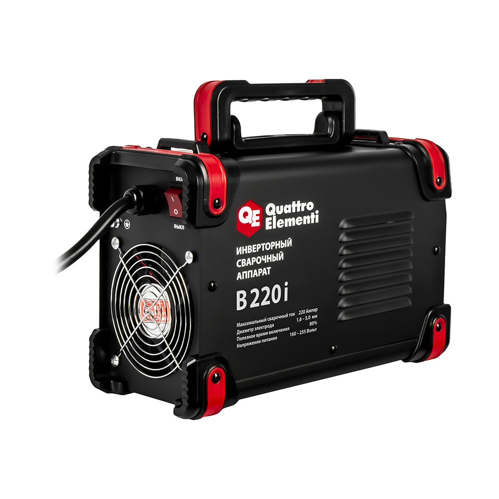 Аппарат электродной сварки QUATTRO ELEMENTI B 220i (220 А, электроды до 5.0 мм, LED дисплей, TIG-Lift) (922-647), шт