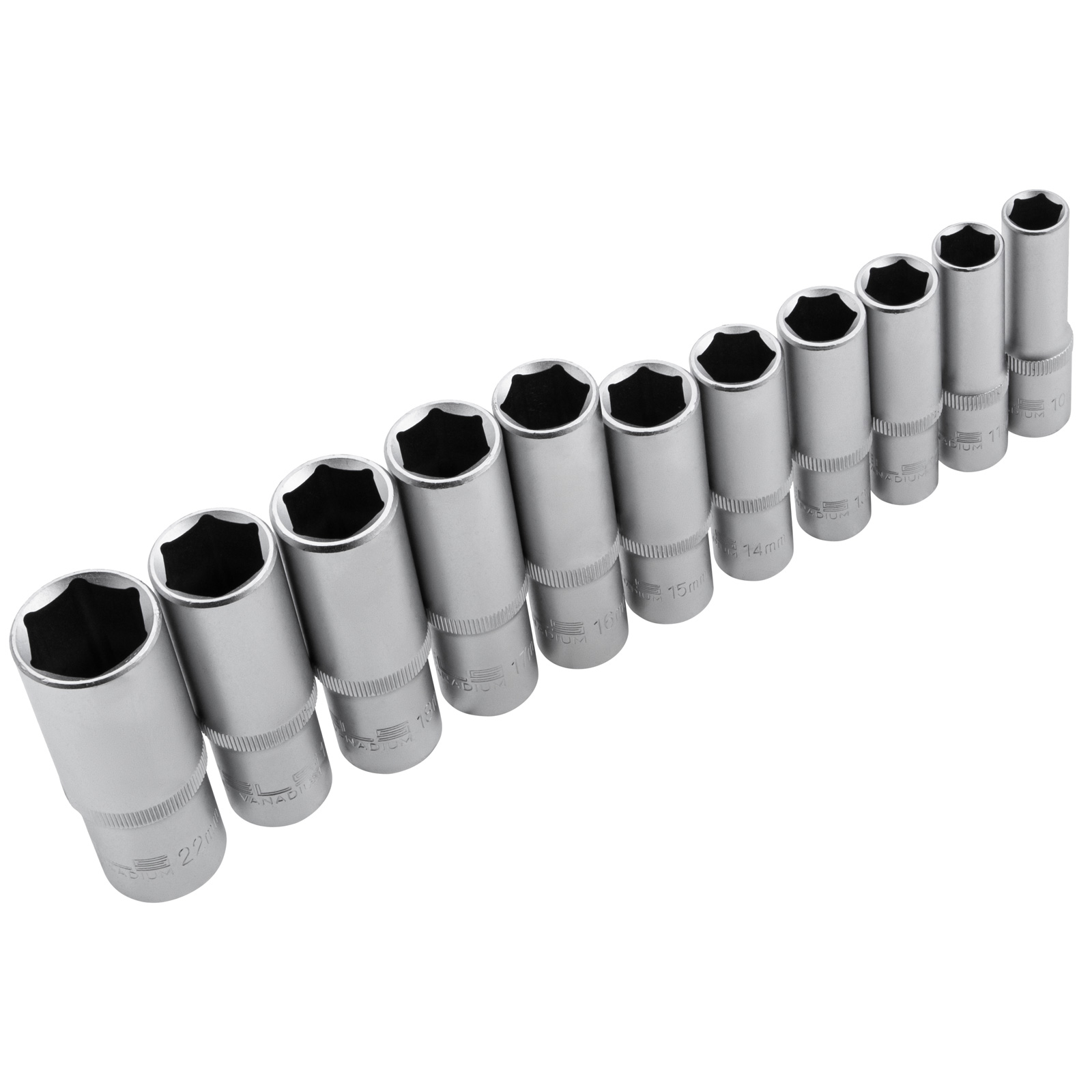 Набор инструментов, 1/4", 3/8", 1/2", Cr-V, S2, усиленный кейс, 151 предмет Stels
