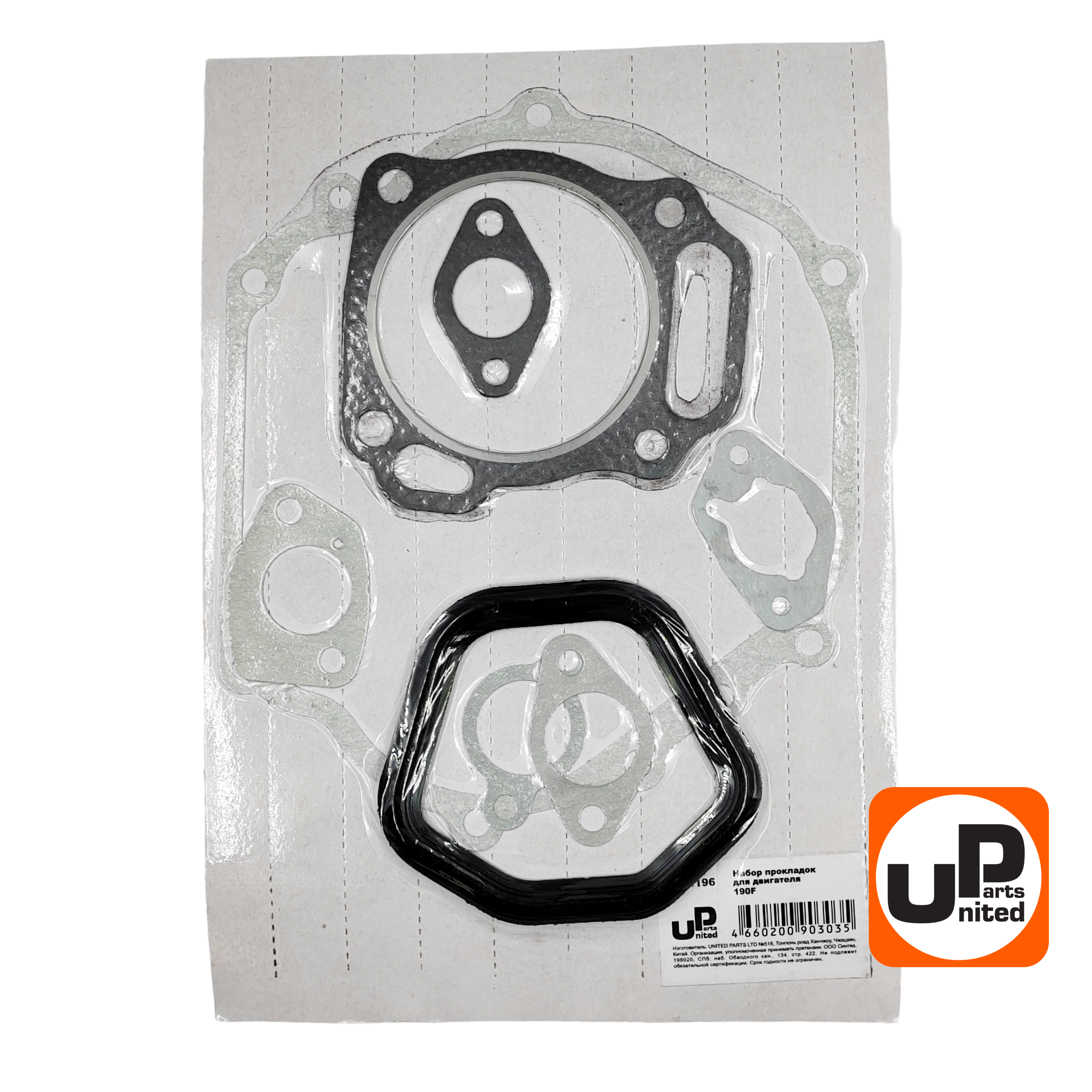 Набор прокладок UNITED PARTS 190F, кор