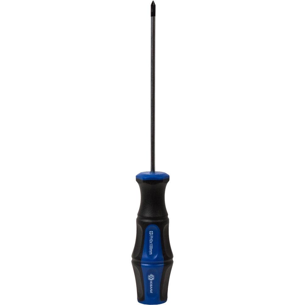 Отвёртка КОБАЛЬТ Ultra Grip PH-0 х 100 мм CR-V, двухкомпонентная рукоятка (1 шт.) подвес