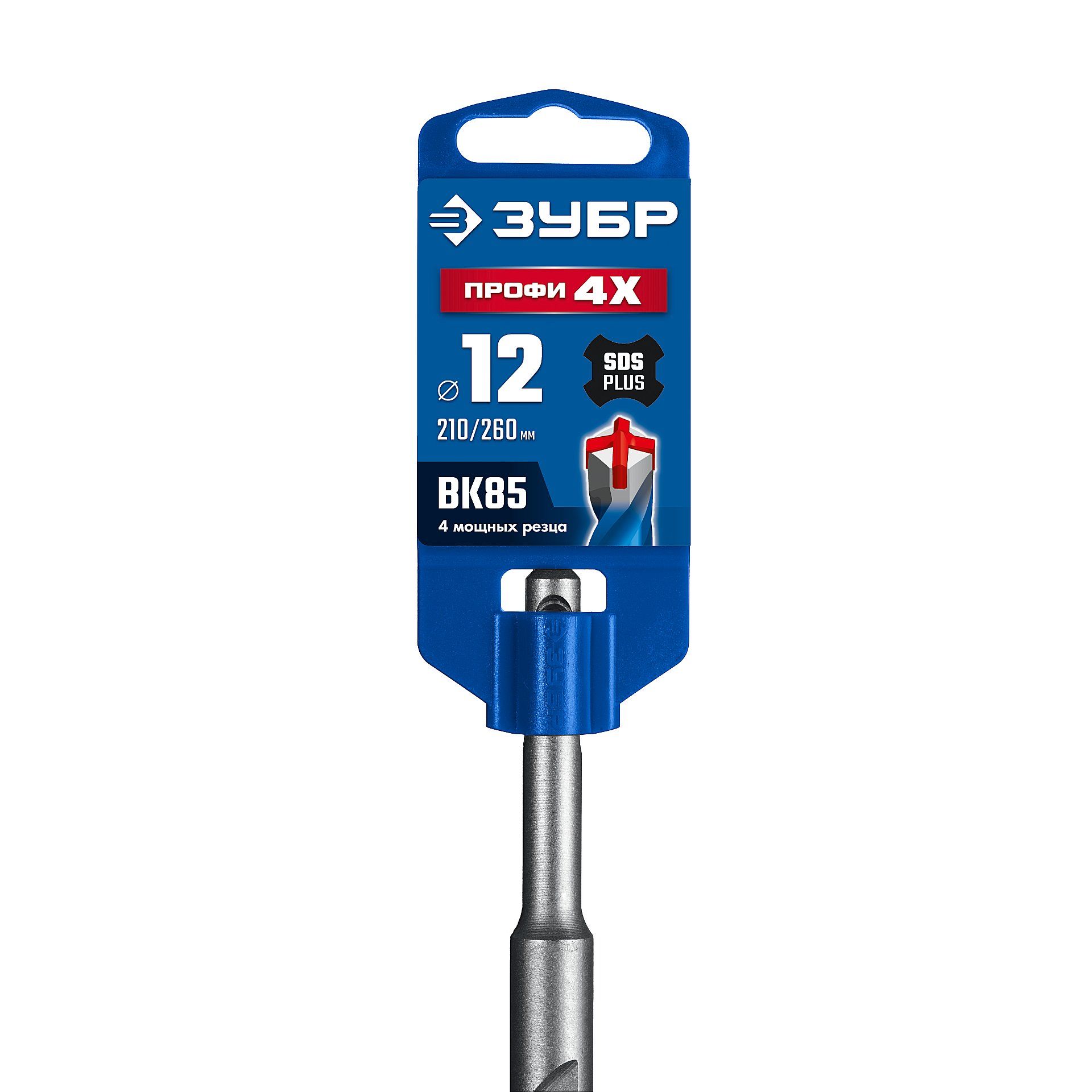 ЗУБР ПРОФИ-4Х 12x260 мм, SDS-plus бур (29313-260-12)