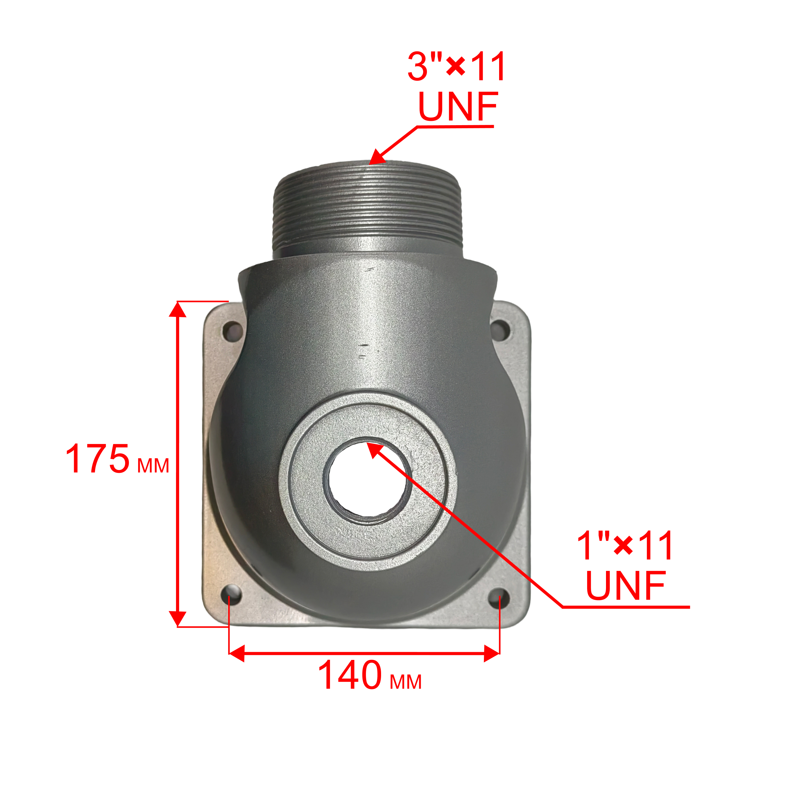 Фланец DDE PTR80H выходной круглый корпус (33048-00204-20), шт