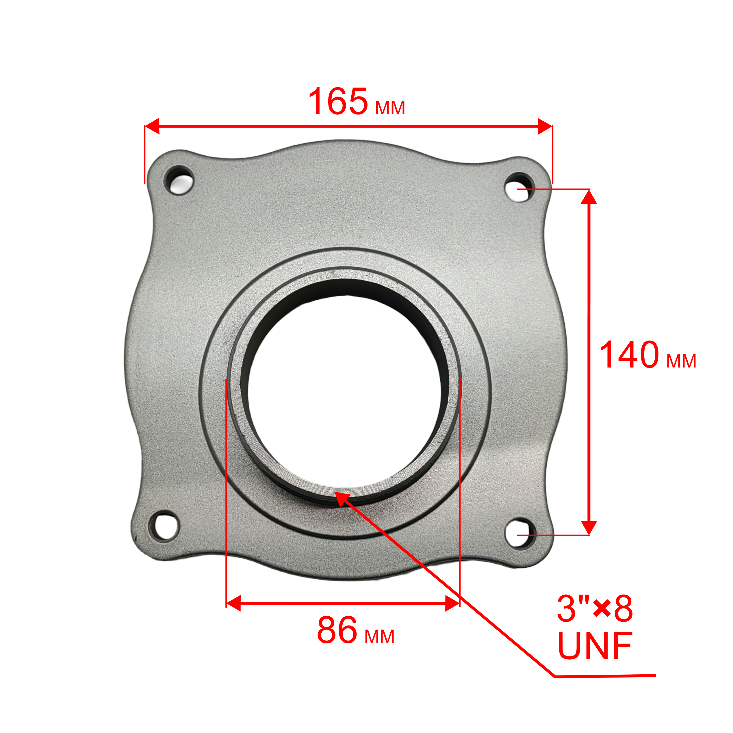 Фланец DDE PTR80H круглого обр. клапана  (70010-00502-00), шт