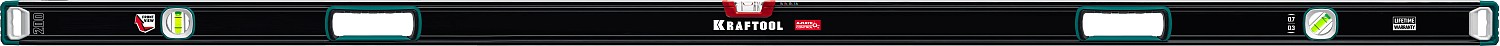 KRAFTOOL A-RATE CONTROL, 2000 мм, точность 0.3 мм/м, с инновационным зеркальным глазком, сверхпрочный уровень (34986-200)