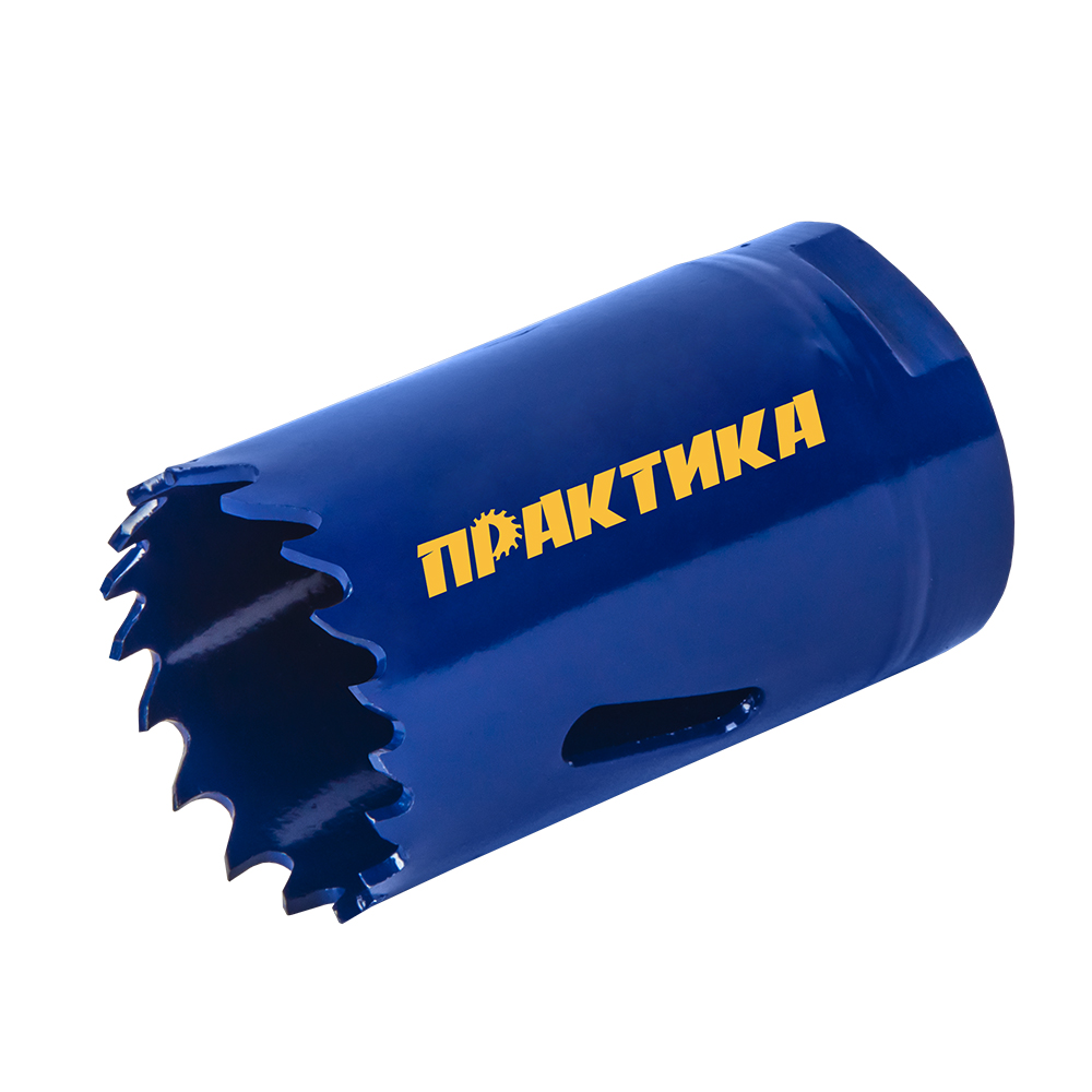 Коронка биметаллическая ПРАКТИКА  30 мм , (1шт), клипса
