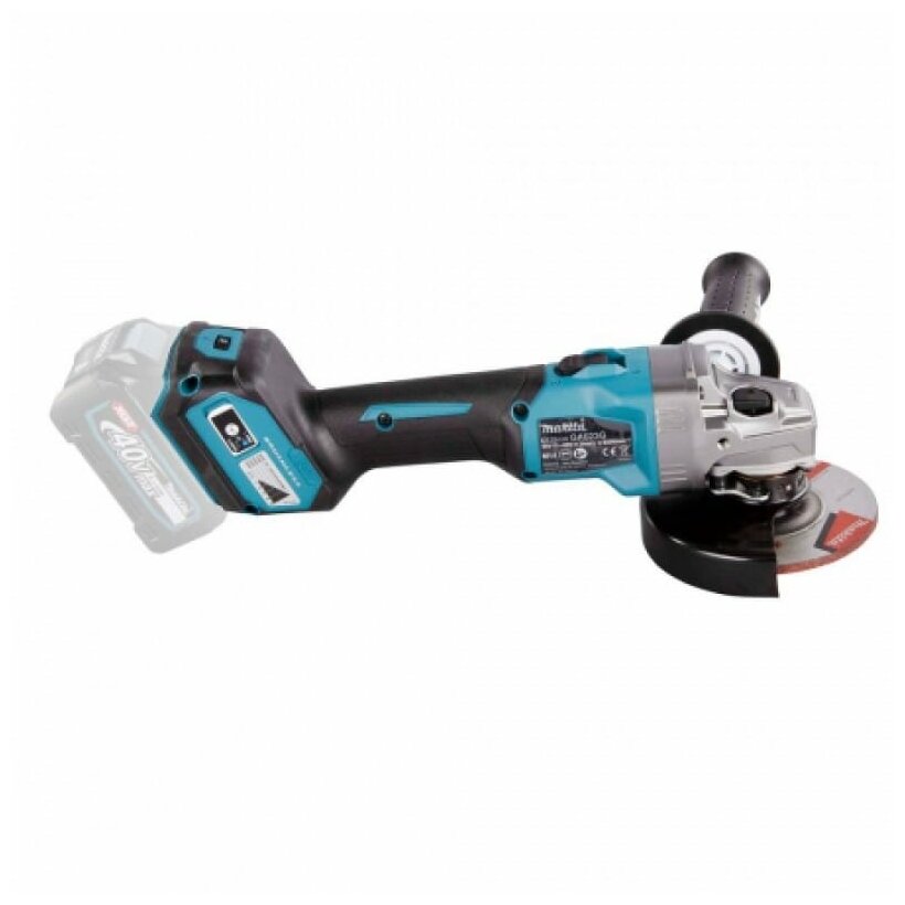 Шлифмашина аккумуляторная угловая MAKITA GA029GZ (XGT BL 40В, 125 мм, 3000-8500 об/мин, клавиша, кожух, эл.тормоз, XPT, AFT, плавный пуск, а, шт
