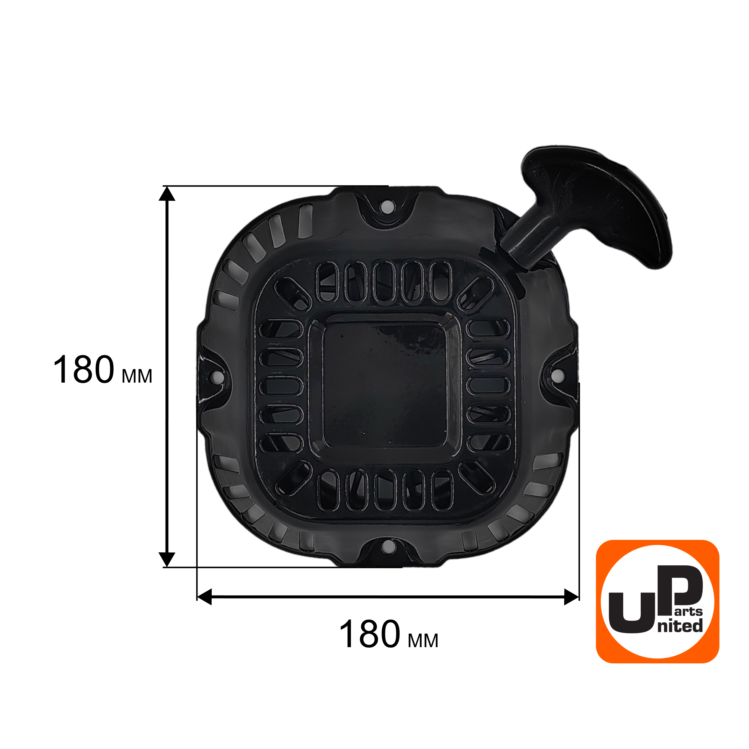 Стартер ручной UNITED PARTS для LONCIN 168/170F, круглые метал. собачки, квадратный, шт