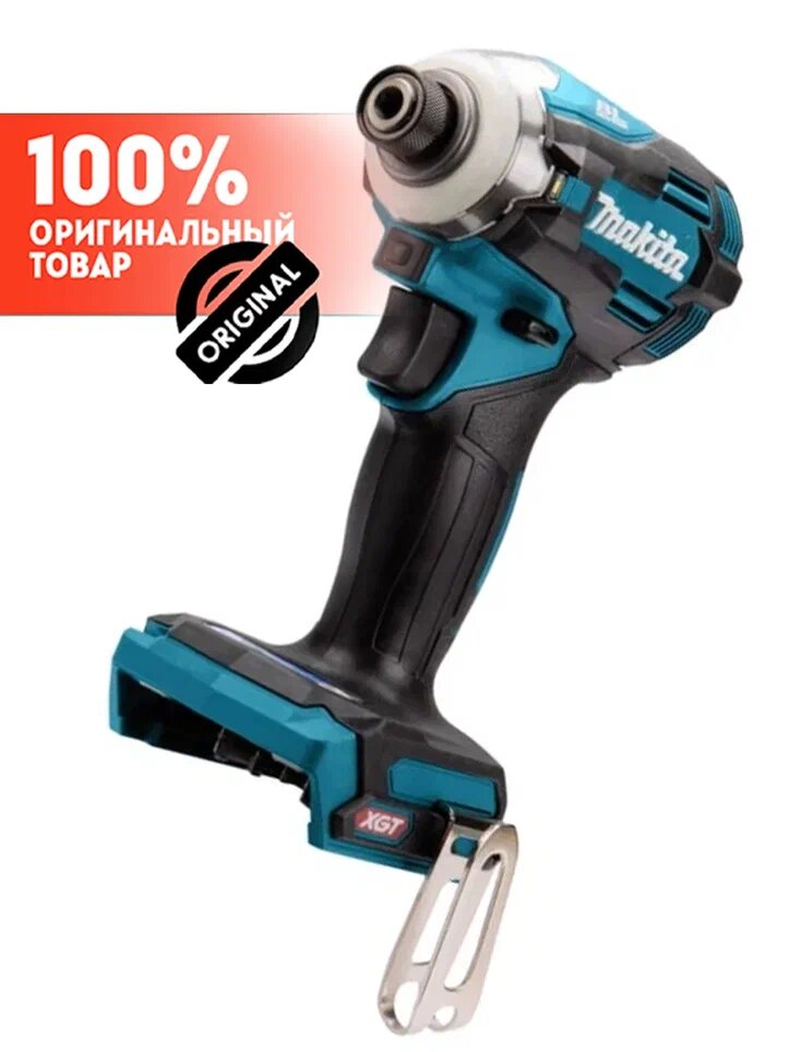 Шуруповёрт аккумуляторный ударный MAKITA TD001GZ (XGT BL 40В, 1/4",220 Нм, 8 реж.,XPT,без акк и З/У), шт