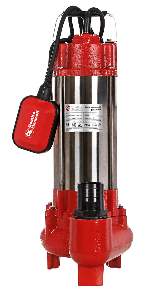 Фекальный насос QUATTRO ELEMENTI Sewage 1700F Ci 910-188