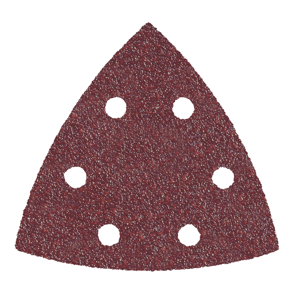Насадка для МФИ ПРАКТИКА шлиф.листы, дельта, VELCRO, 6 отверстий 93 мм, P 40, 10 шт.