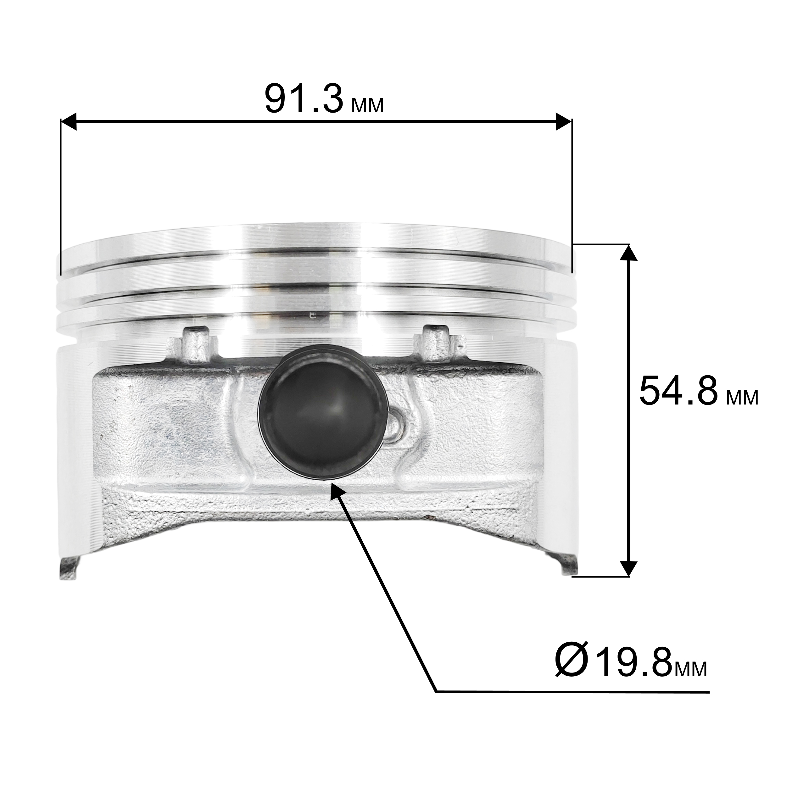 Поршень DDE LC1P92F-1 для трактора TR 102-300 в сборе  (909-167-519), шт