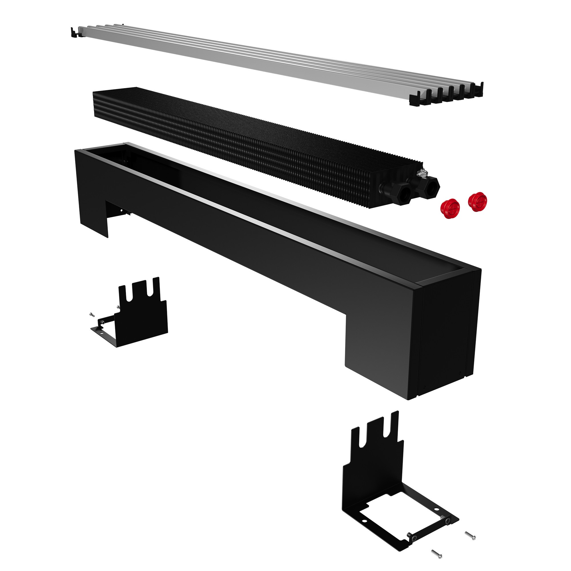 Конвектор напольный Royal Thermo STEP-130/130/1800-2-N-WT-LG-NA