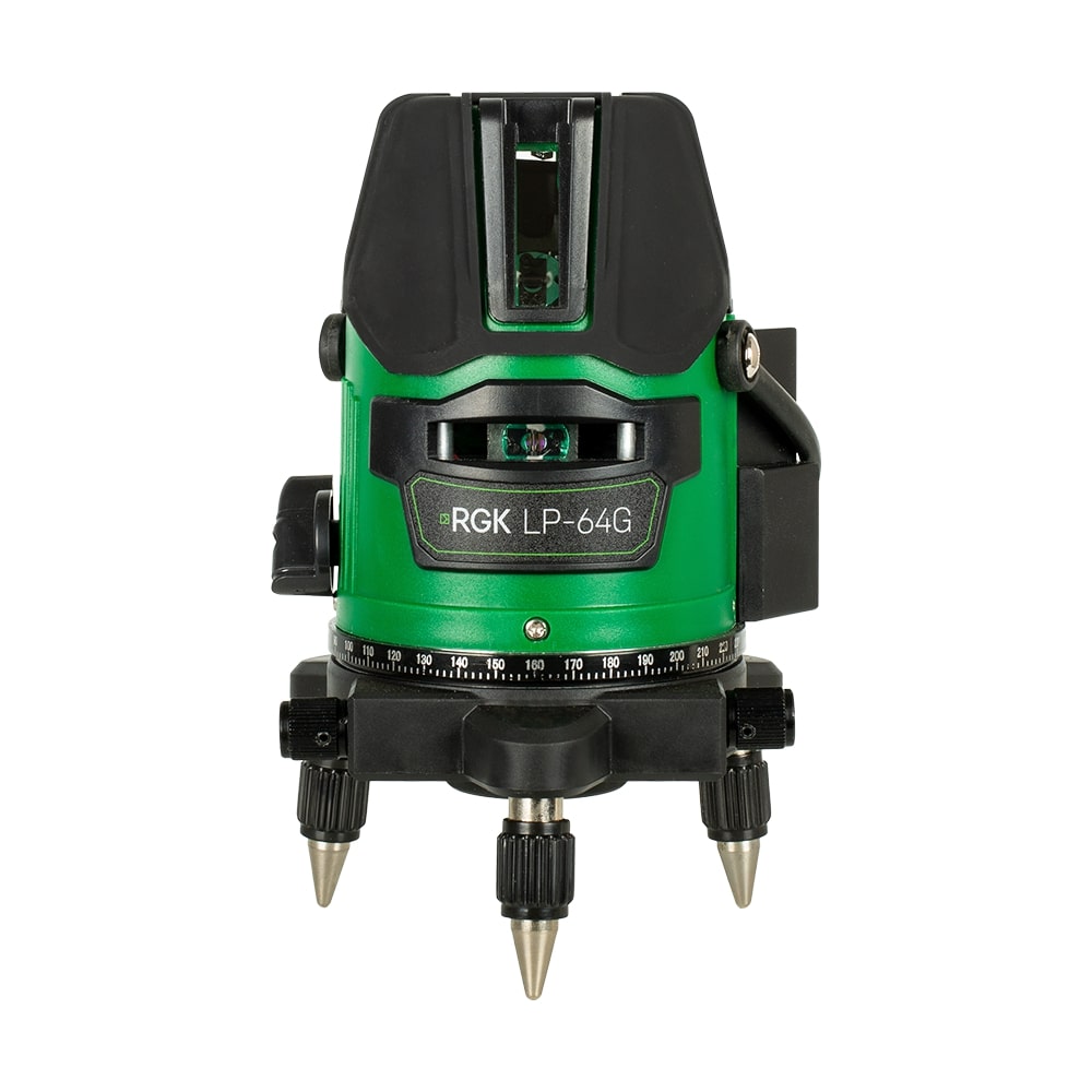 Комплект: лазерный уровень RGK LP-64G с зеленым лучом + штатив RGK LET-170