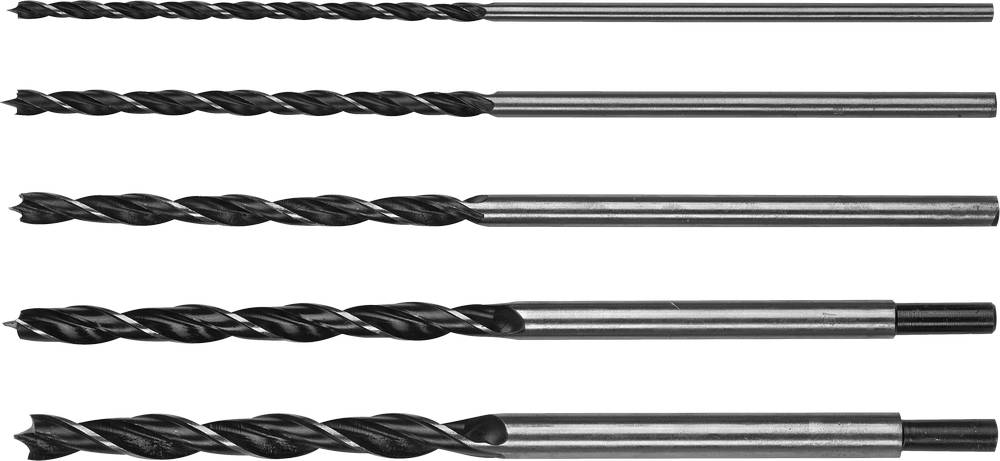 STAYER Maxdrill, 5 шт, 6-8-10-12-14 х 300 мм, набор сверл по дереву (2943-300-H5)