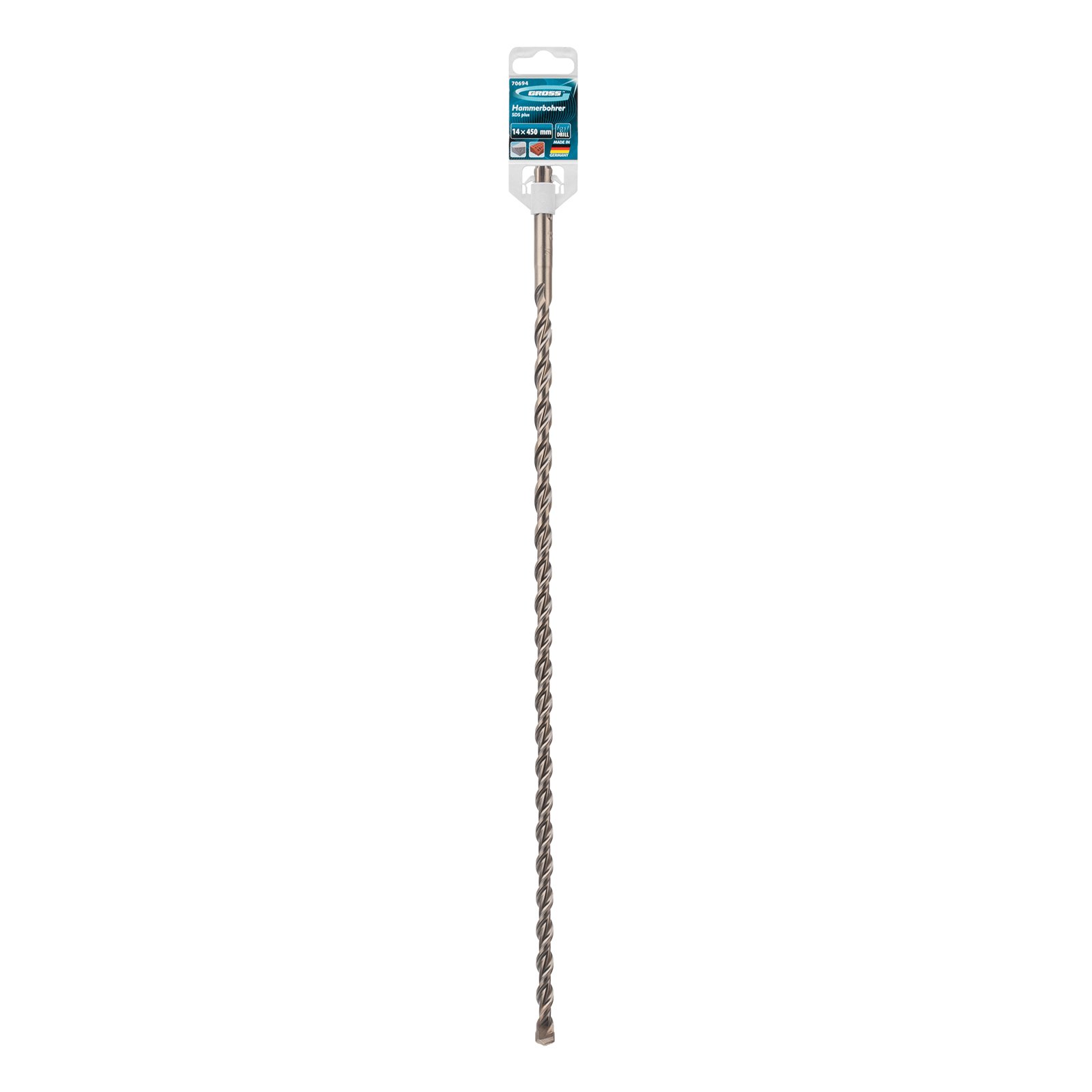 Бур по бетону Pro, 14 х 450 мм, SDS Plus Gross