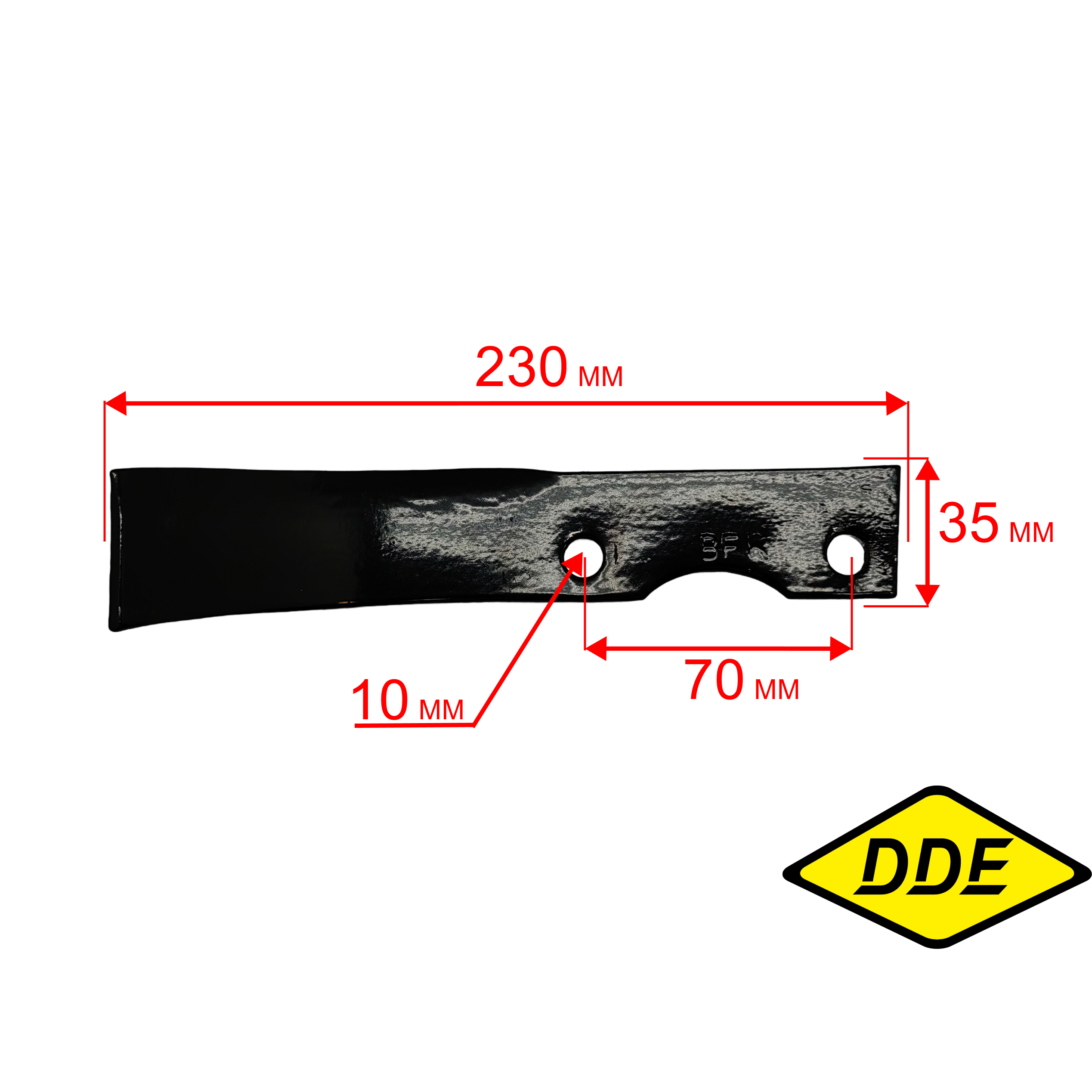 Нож для культиватора DDE V700 II / V750 II Крот/Крот2   , правый (50201-T00601-B01), шт